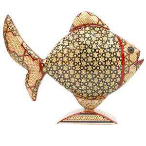 سرمه دان خاتم کاری مدل ماهی کد B2medium