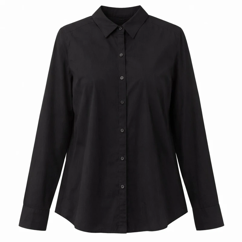 شومیز آستین بلند یقه برگردان زنانه مدل 2074