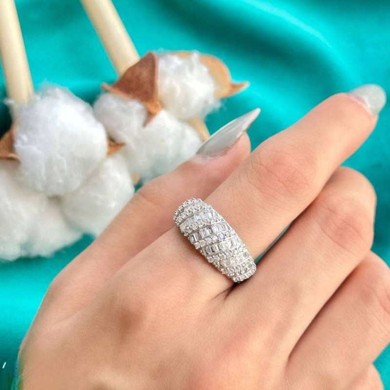 انگشتر نقره زنانه مدل پرنس BARF 07