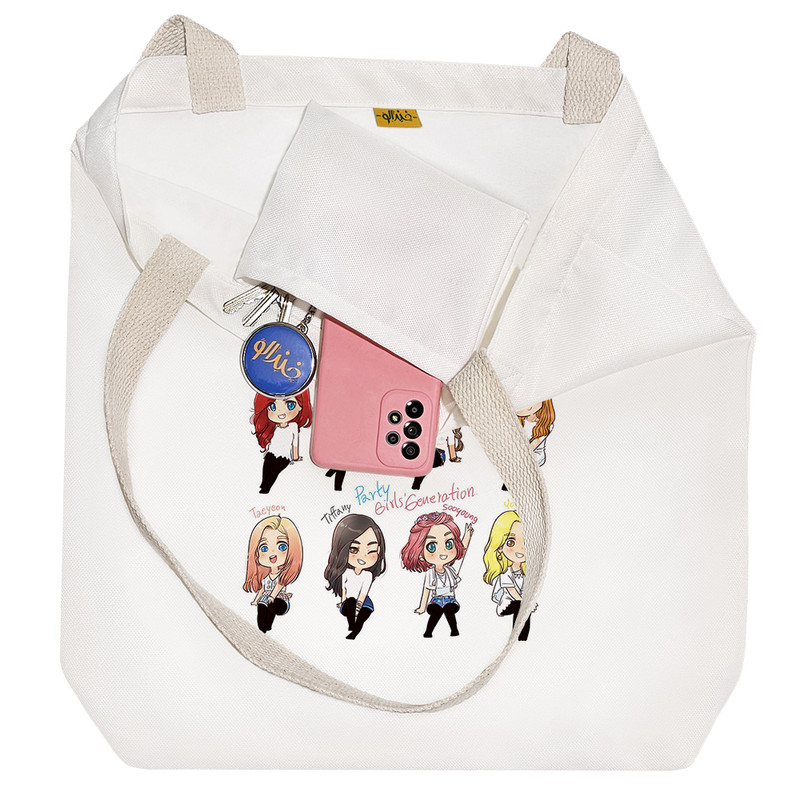 ساک خرید خندالو مدل گروه موسیقی Girls`Generation کد 2114