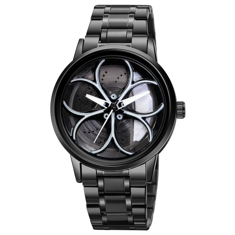 ساعت مچی عقربه‌ای کوارتز مردانه مدل صفحه رینگی چرخان کد 3