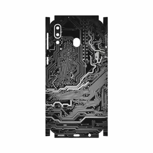 MAHOOT Black Printed Circuit Board-FullSkin Cover Sticker for Samsung Galaxy M20