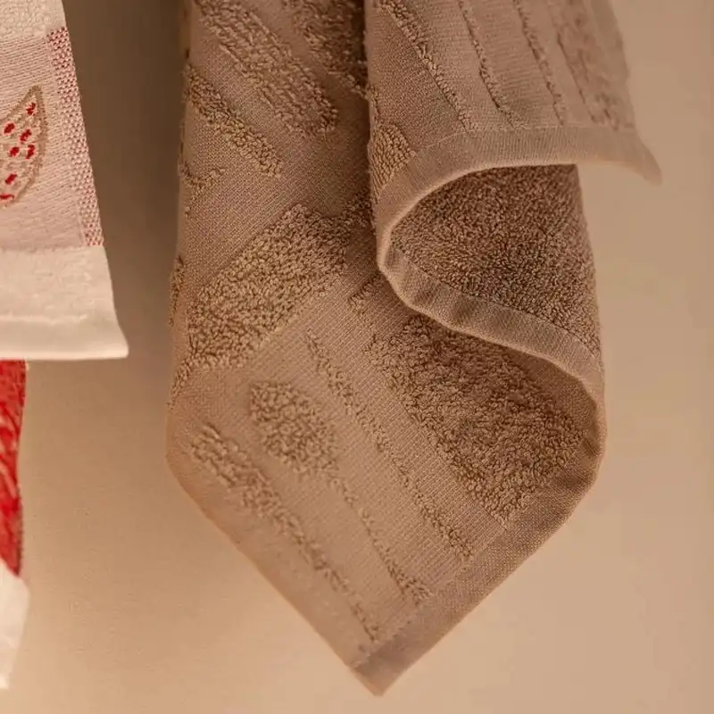 حوله دستی مادام کوکو مدل Pouletee سایز 40x60 سانتی متر مجموعه 2 عددی