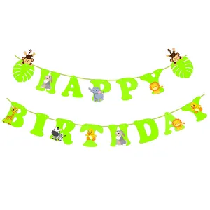 ریسه تولد طرح هپی برس دی مدل حیوانات جنگل