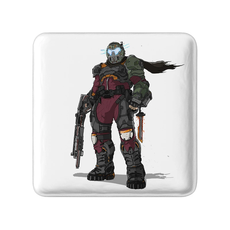 پیکسل خندالو طرح بازی رستاخیز (Doom) مدل مربعی کد 31410