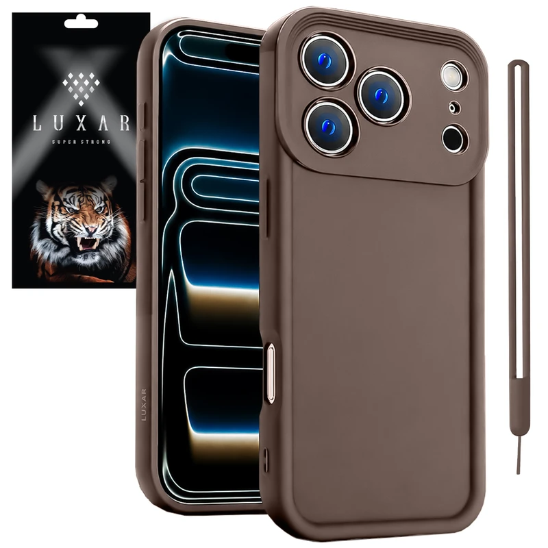 کاور لوکسار مدل 17pro max -Puffer band مناسب برای گوشی موبایل اپل iPhone 17 Pro Max به همراه بند آویز 