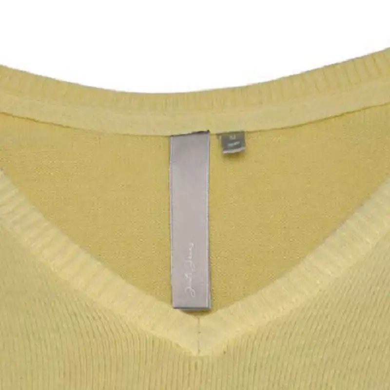 پلیور زنانه جوتی جینز مدل یقه هفت کد 122179 رنگ زرد لیمویی