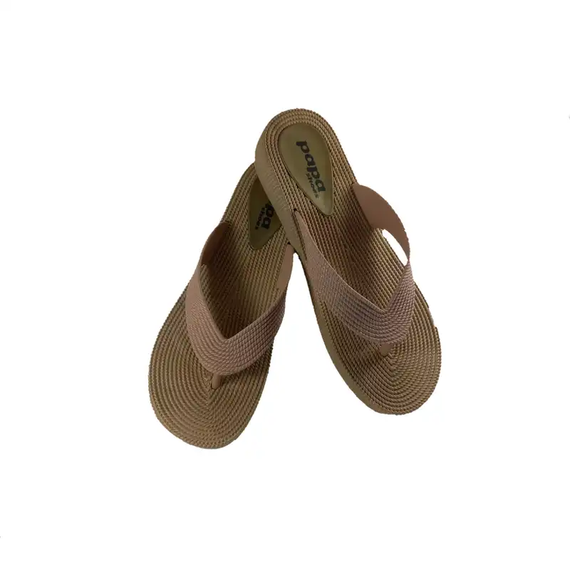 دمپایی لاانگشتی زنانه پاپا مدل ترمه پلاس