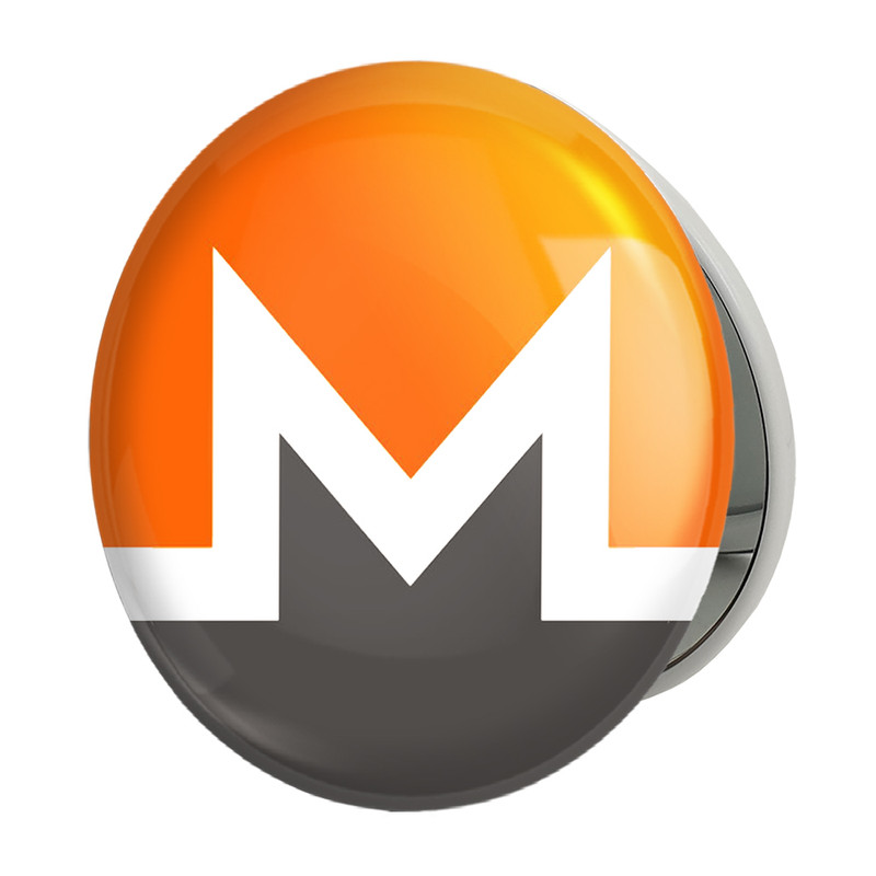 آینه جیبی خندالو طرح ارز دیجیتال مونرو مدل تاشو کد 4070