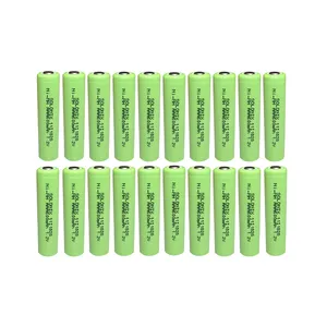 باتری نیم قلمی قابل شارژ سولونیکس مدل Ni-MH 600mAh FLAT مجموعه 20 عددی