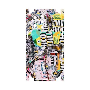 MAHOOT Collage of Teared Paper-FullSkin Cover Sticker for Apple iPhone 14 Pro Max