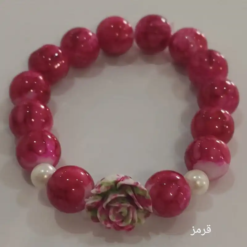 دستبند دخترانه مدل گل 001