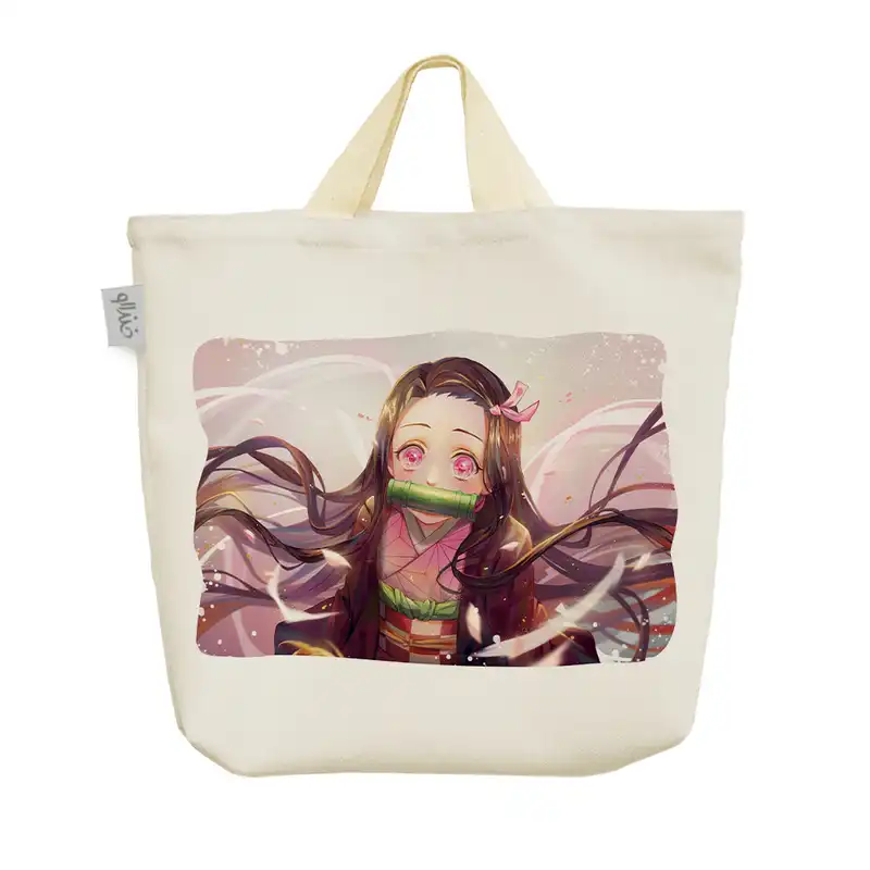 ساک خرید خندالو مدل کامادو نزوکو انیمه شیطان کش کد 1043