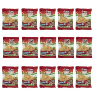 نودل گوشت جهان - 75 گرم بسته 15 عددی