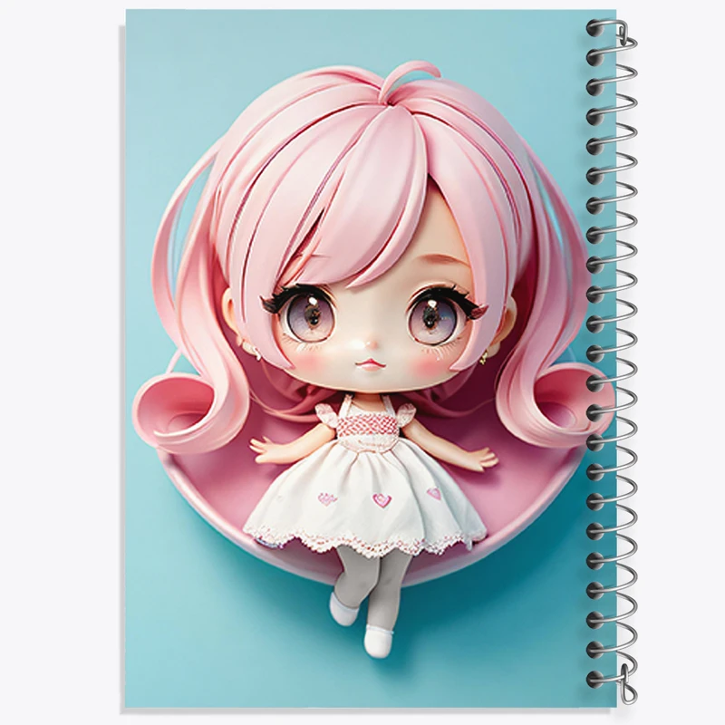 دفتر لیست خرید 50 برگ خندالو طرح دخترانه (Girlish) کد 36865