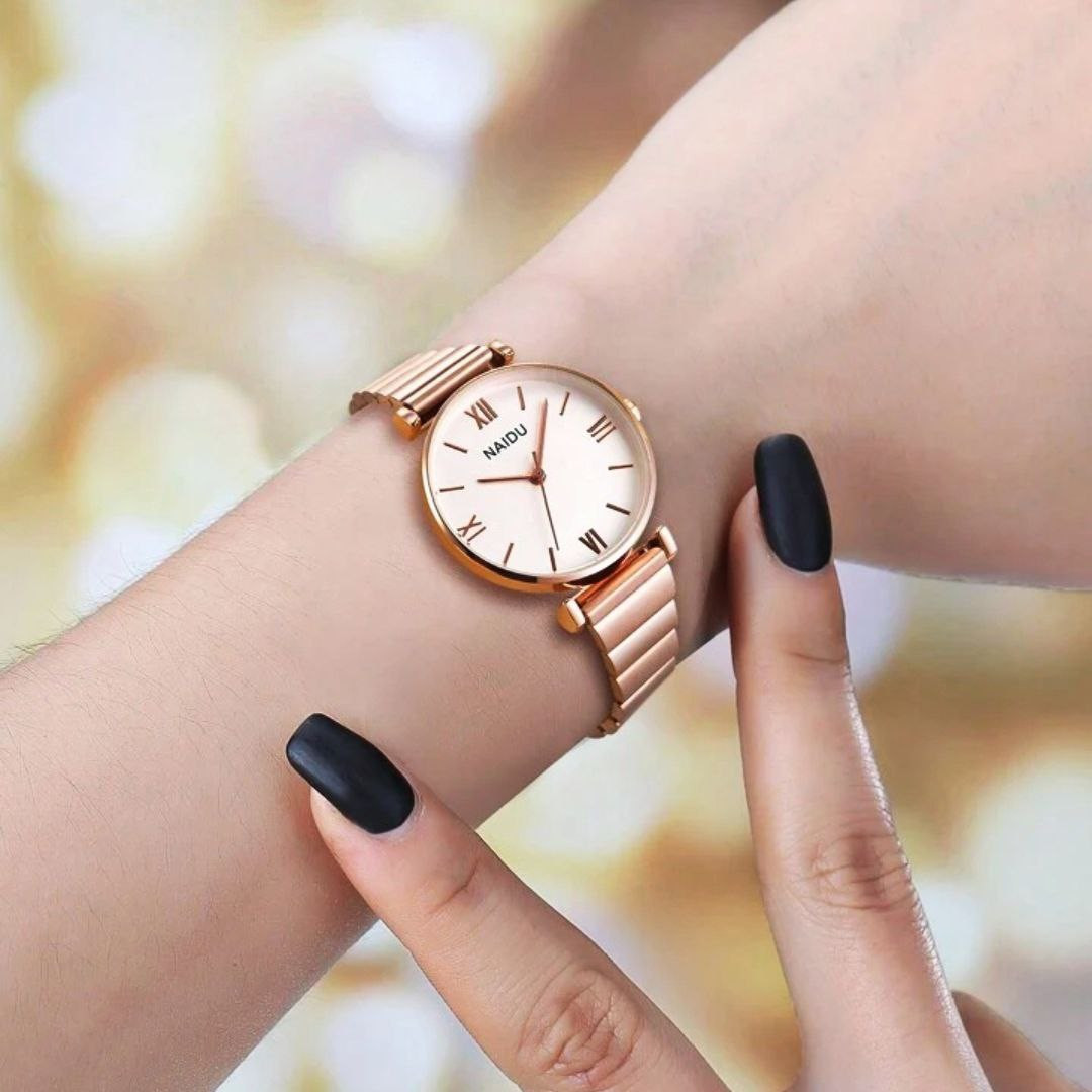 ساعت مچی عقربه ای زنانه مدل کلاسیک یونانی02