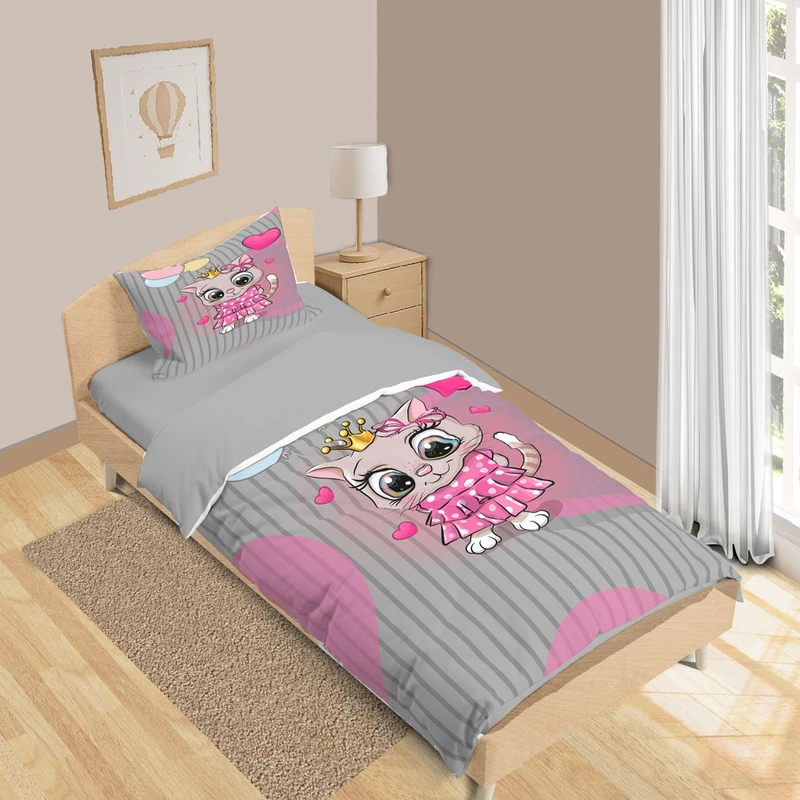 سرویس خواب 1 نفر 5 تکه نوپه هوم مدل گربه T6378