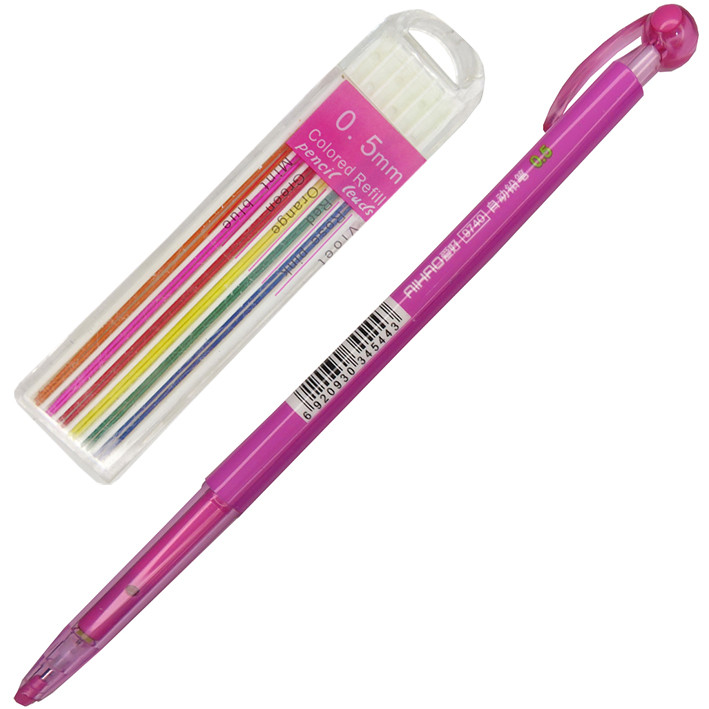 نوک مداد نوکی 0.5 میلی متری مدل رنگی کد 9740p به همراه مداد نوکی