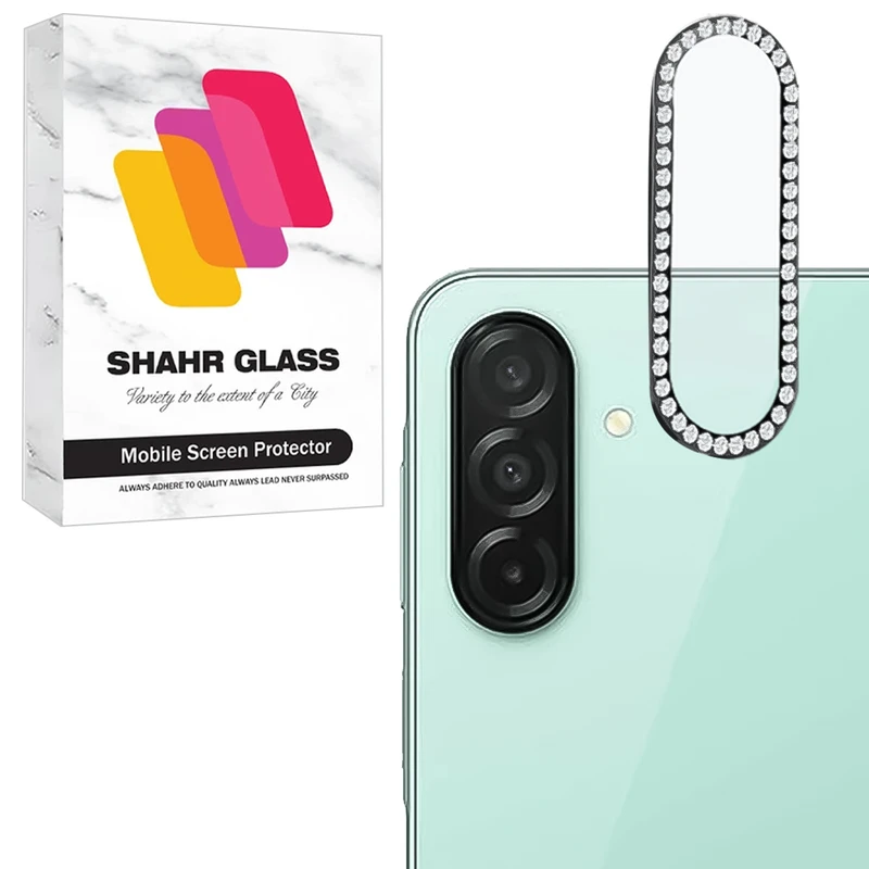 محافظ لنز دوربین شیشه‌ای شهر گلس مدل NRIS20 مناسب برای گوشی موبایل سامسونگ Galaxy A26 5G / Galaxy A17 5G