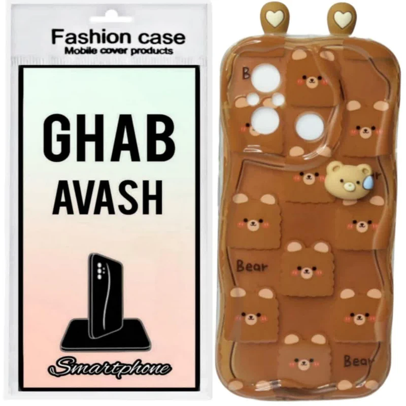 کاور قاب پلاس طرح عروسکی گوشدار مدل 05A مناسب برای گوشی موبایل شیائومی REDMI 12C