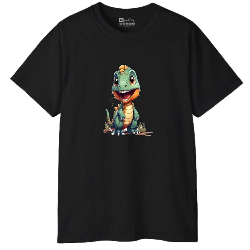 تی شرت آستین کوتاه مردانه پاد آفرین مدل اسپرت طرح بچه دایناسور کد 0637 -  - 1