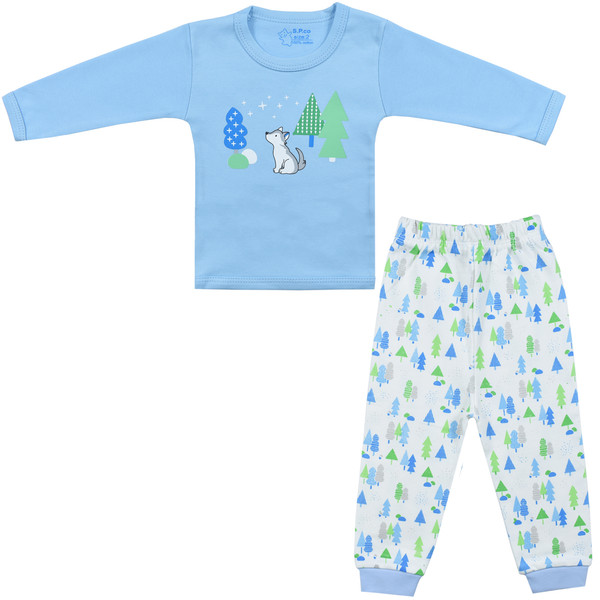 ست تی شرت و شلوار نوزادی اسپیکو مدل کاج کد 3