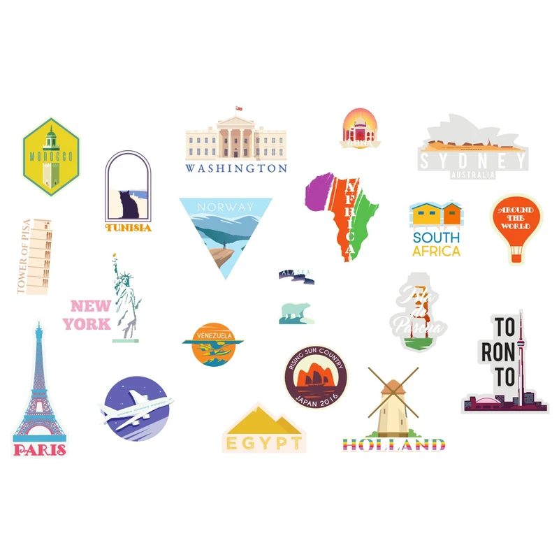 برچسب لپ تاپ مدل trip A مجموعه 20 عددی