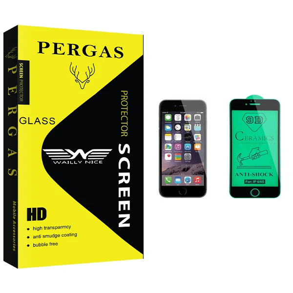 محافظ صفحه نمایش سرامیکی وایلی نایس مدل Pergas Glass مناسب برای گوشی موبایل اپل iPhone 6