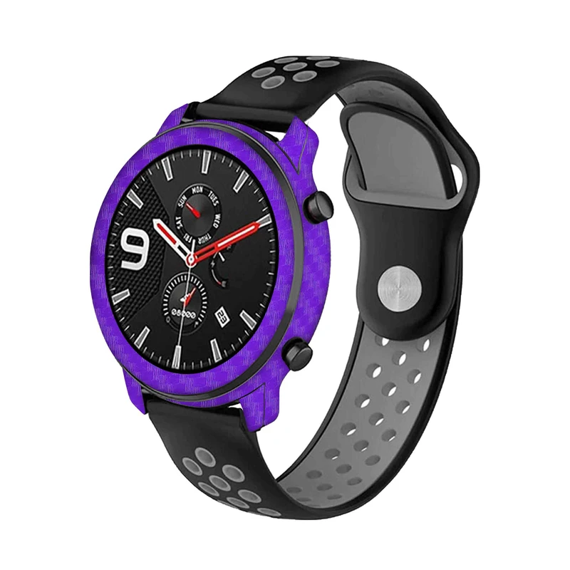  برچسب ماهوت طرح Purple-Fiber مناسب برای ساعت هوشمند شیائومی Amazfit GTR 47mm