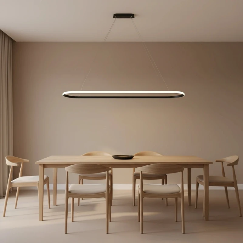 لوستر 1 شعله نور از ما رشکان مدل oval/120