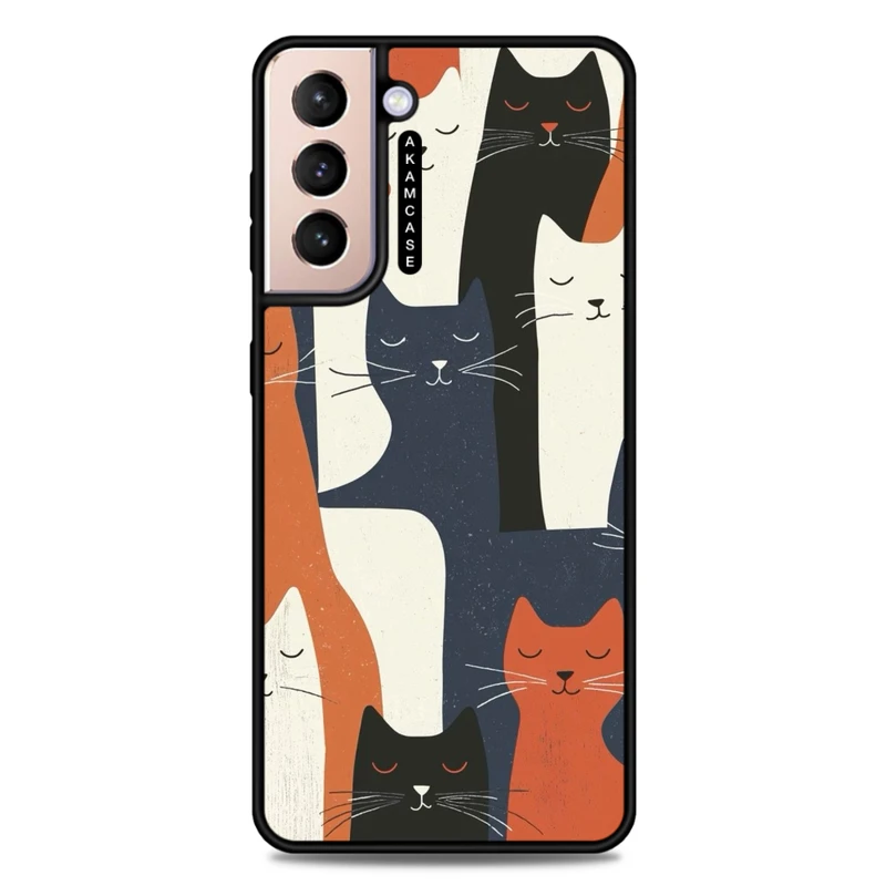 کاور آکام مدل AMC-WSGS21P-CATS-26 مناسب برای گوشی موبایل سامسونگ Galaxy S21 Plus