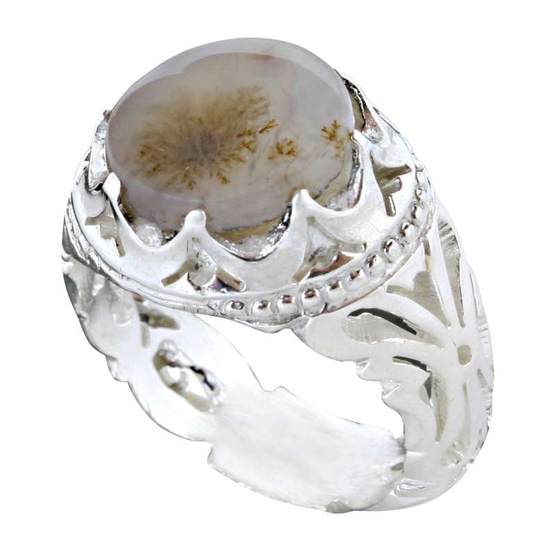 انگشتر نقره مردانه مدل t10