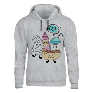 هودی مردانه مدل LOL  کد 187 رنگ طوسی