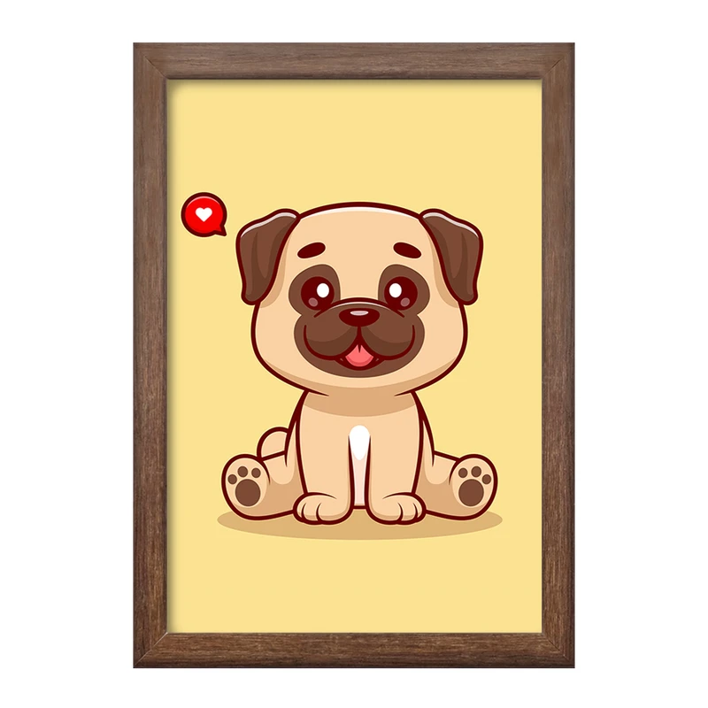 تابلو خندالو طرح حیوانات بامزه سگ کد 29721