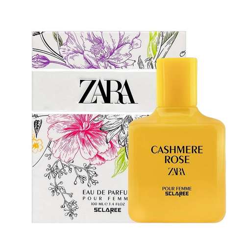 ادوپرفیوم زنانه اسکلاره مدل Cashmer Rose zara با رایحه شیرین حجم 100 میلی‌لیتر