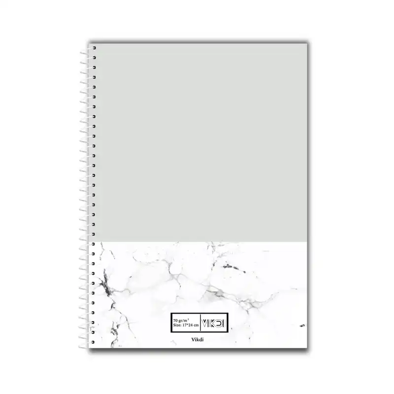دفتر مشق ویکدی طرح ماربل طلاکوب و نقره کوب مجموعه 4 عددی