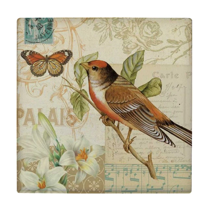 زیر لیوانی طرح پروانه و پرنده کد    3612287_1491