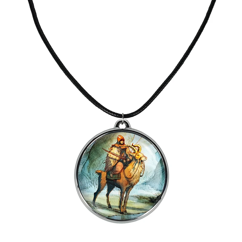 گردنبند خندالو مدل یاکورو و آشیتاکا انیمه پرنسس مونونوکه کد 3408834089