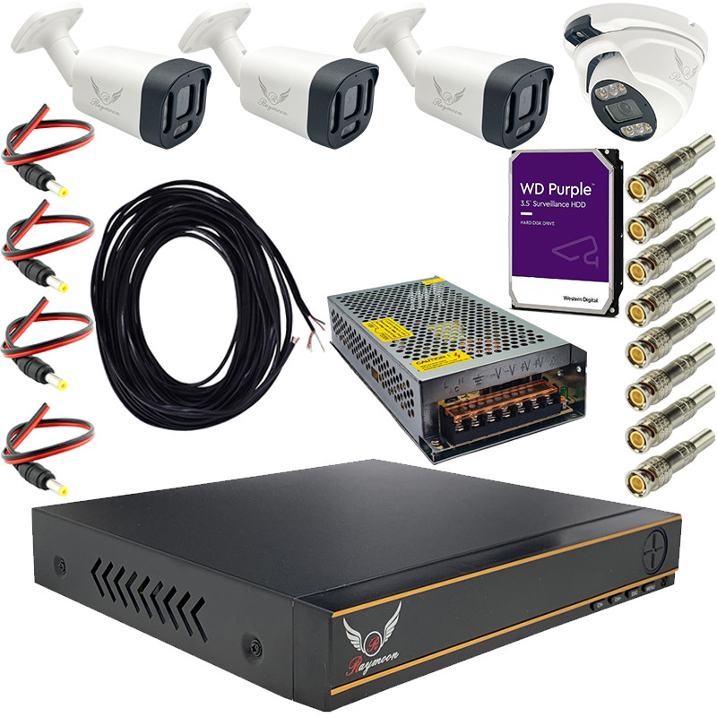 سیستم امنیتی رایمون مدل 2 مگاپیکسل کد RP-2MP-MS1T4C-03