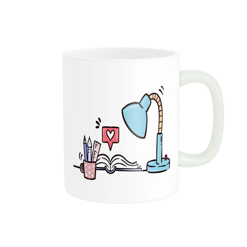 ماگ پادآفرین مدل روز کتاب کتابخوانی و کتابدار کد p1835