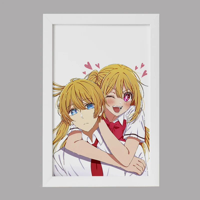 تابلو خندالو مدل آکوا و روبی انیمه اوشی نو کو کد 31225