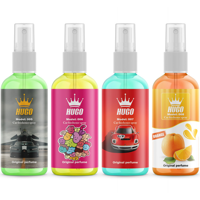 اسپری خوشبو کننده خودرو هوگو مدل C.5678 حجم 50 میلی لیتر بسته 4 عددی