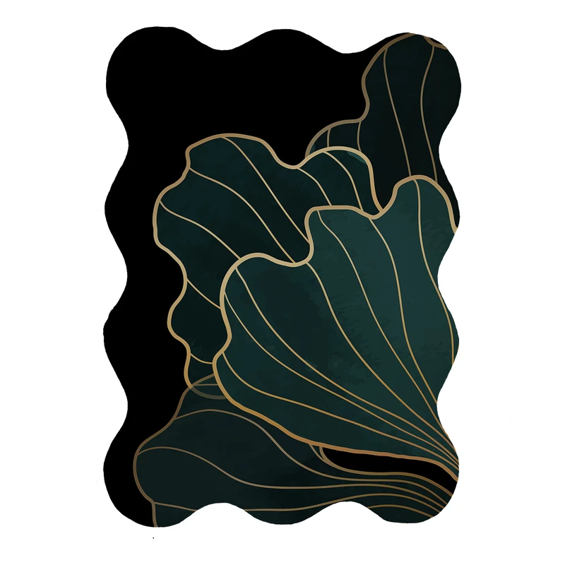 پادری مدل دالبر طرح گل کد 8998 سایز 80x110 سانتی متر 