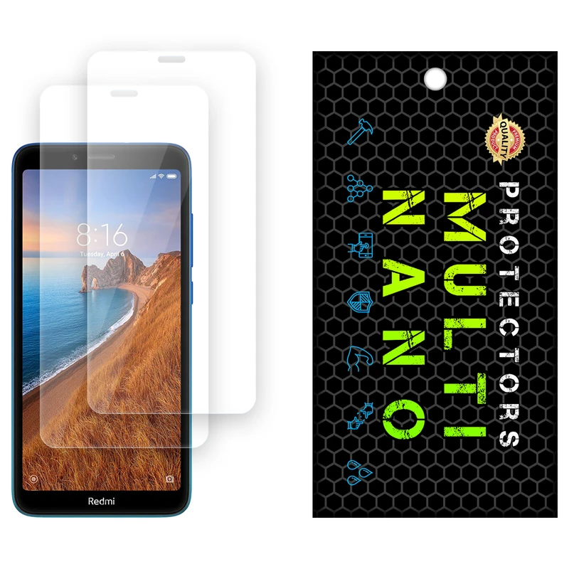 محافظ صفحه نمایش شفاف مولتی نانو مدل X-S2N مناسب برای گوشی موبایل شیائومی Redmi 7A بسته دو عددی