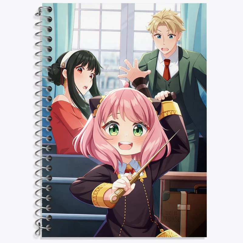 دفتر نت موسیقی 50 برگ خندالو طرح انیمه اسپای ایکس فمیلی (Spy x Family) کد N4266