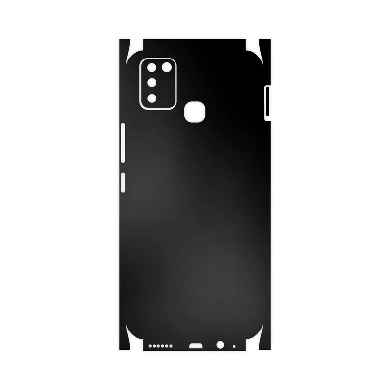 برچسب پوششی ماهوت مدل Matte-Black-FullSkin مناسب برای گوشی موبایل اینفینیکس Smart 6 X657B