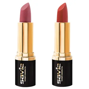 رژ لب جامد ساویز کد S32 S46 مجموعه 2 عددی