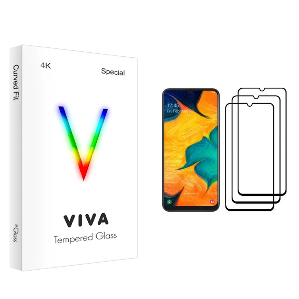 محافظ صفحه نمایش ویوا مدل 4K مناسب برای گوشی موبایل سامسونگ Galaxy A30 بسته سه عددی