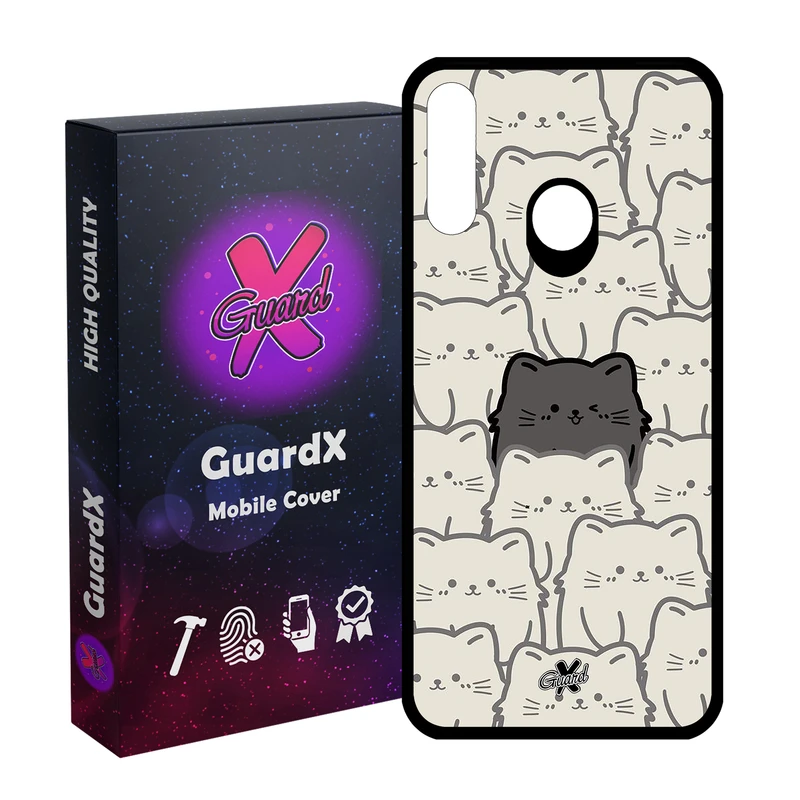 کاور گارد ایکس طرح گربه مدل Glass10545 مناسب برای گوشی موبایل سامسونگ Galaxy A20s