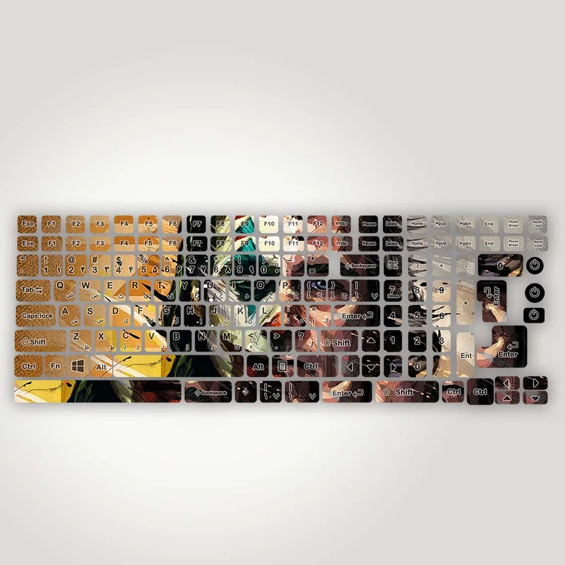 برچسب حروف فارسی کیبورد مدل joker کد K-343 